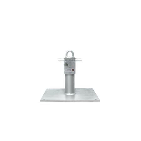 Super Anchor Safety CRA-4-12 HDG 12" 4-Way Sch 40 Riser with 52 Hole Base Plate.  Requires 1054-G 4-Way Top Fixture. 1032-4G